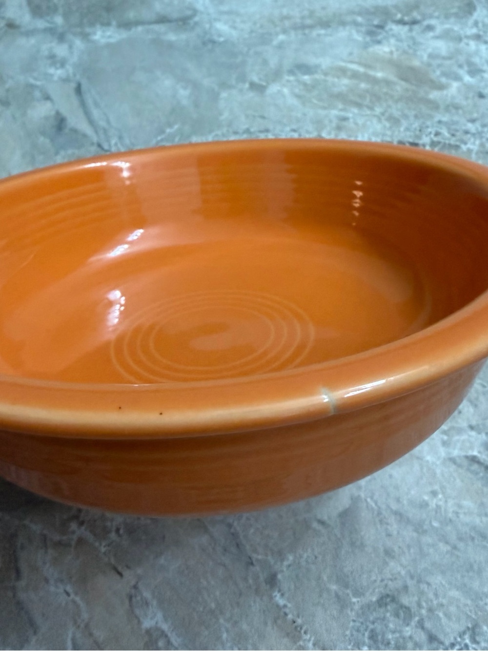 Fiestaware Tangerine Orange Classic Rim Cereal Bowl - Picture 7 of 7